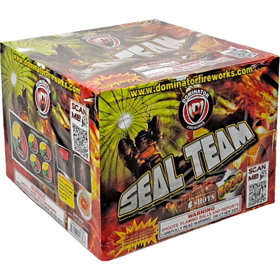 Seal Team 500 Gram Parachute Cake | Captain Boom Fireworks