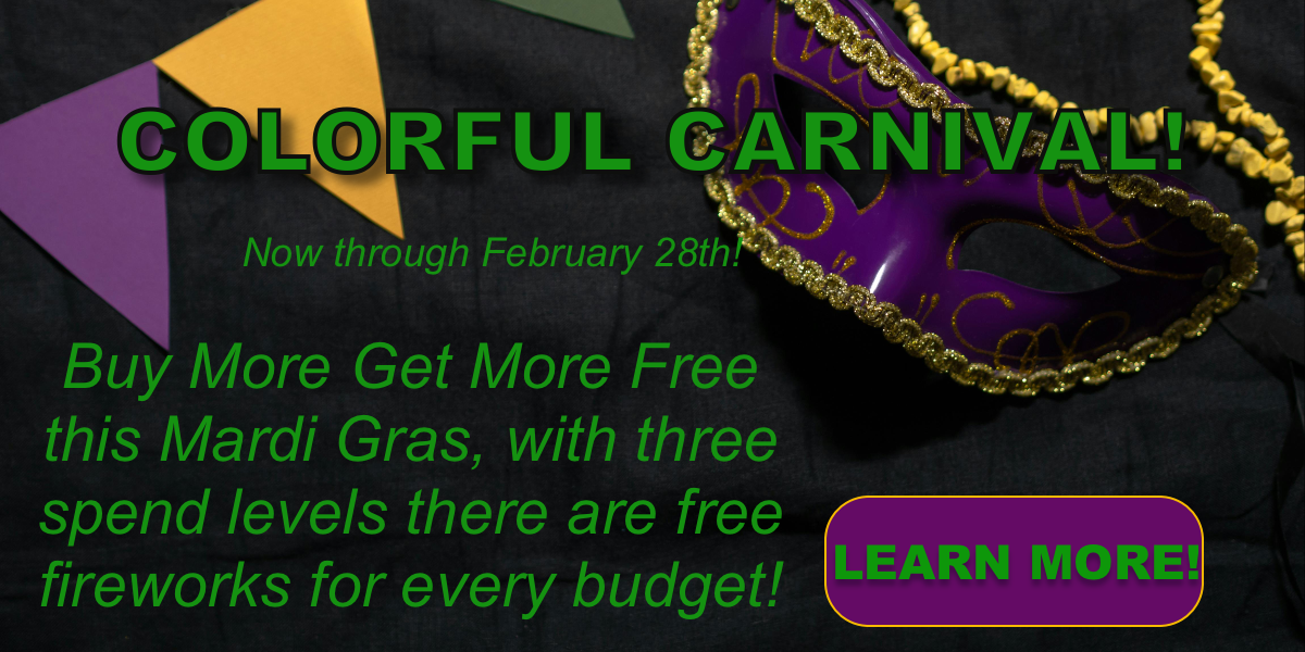 Buy More Get More Free For Mardi Gras!