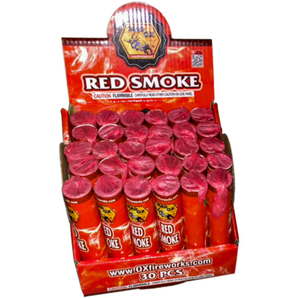 Red Color Smoke Tube | Captain Boom Fireworks