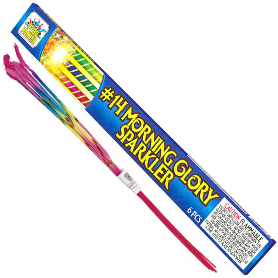 Morning Glory Sparklers 6 Pack | Captain Boom Fireworks