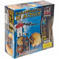 Paratrooper in Action - Parachute 4 Pack